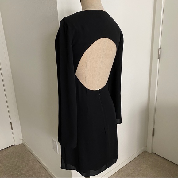 EXPRESS Little Black Dress w/ Key Hole Open Back - Picture 1 of 4